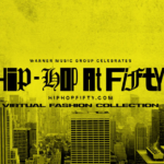 a yellow and black promo poster for the AR fashion collection